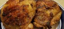 Grilled Chicken Thighs and Marinade