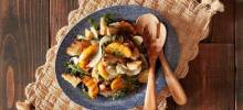 Grilled Panzanella Salad with Peaches and Fennel
