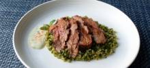grilled pastrami-spiced lamb top sirloin