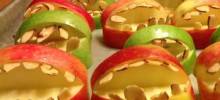 Halloween Fruit Apple Teeth Treats