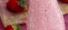 healthy oatmeal strawberry smoothie