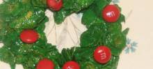 holly christmas cookies