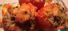Lentil Stuffed Tomatoes