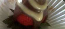 liquor-nfused chocolate strawberries