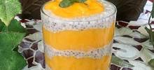 Mango, Coconut, and Chia Seed Pots