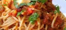 mariu's spaghetti with meat sauce