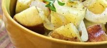 Microwaved Potatoes Lyonnaise