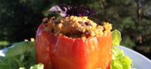 millet-stuffed peppers