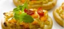 mini veggie pizza with maille&#174; honey dijon mustard