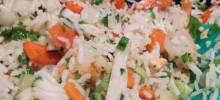 Namasu Rice Salad with Pickled Daikon Radish and Carrots