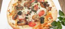 ndividual Mushroom Tortilla Pizza