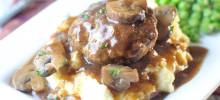 nstant pot&#174; salisbury steak with onion and mushroom gravy