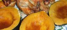orange baked acorn squash