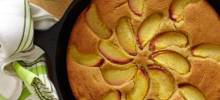 Peach Skillet Cake with Sorghum Flour