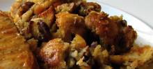 Pecan and Apricot Sourdough Bread Stuffing
