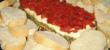 pesto torta (layered spread)