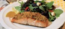 pistachio-crusted salmon