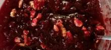 pomegranate cranberry sauce/relish