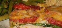 Pork Chops with Tomatoes and String Beans