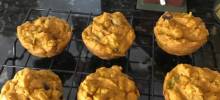 pumpkin spinach toddler muffins