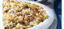 Quick Brown Rice and Mushroom Pilaf