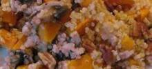 Quinoa with Sweet Potato and Mushrooms