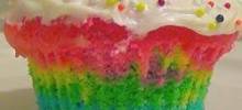 rainbow clown cake
