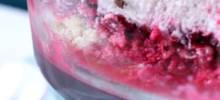 raspberry-mascarpone trifle with amaretti cookies