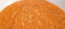 Red Pepper Soup with Feta Cheese
