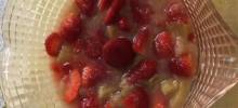 rhubarb-strawberry compote