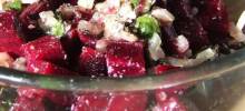 Roasted Beets and Sauteed Beet Greens