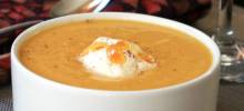 roasted butternut squash and fennel soup with citrus