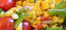 Roasted Corn and Heirloom Tomato Salad