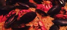 saffron-scented lobster paella