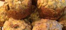 savory sausage, cheese and oat muffins