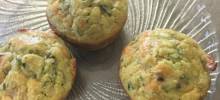 savory zucchini chard muffins