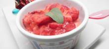simple strawberry sherbet