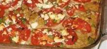 Squash with Tomato and Feta Cheese