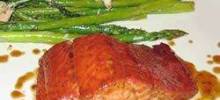 sweet and tangy glazed salmon