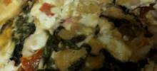 Swiss Chard with Pinto Beans and Goat Cheese