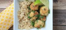 thai green curry meatballs