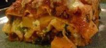Turkey Lasagna with Butternut Squash, Zucchini, and Spinach