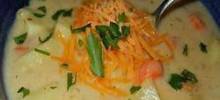 Veggie Cheddar Soup
