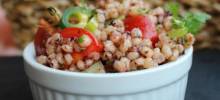 zesty whole grain and vegetable salad