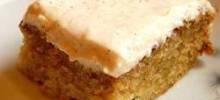 Zucchini Cake with Cream Cheese Applesauce cing