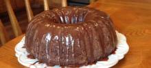 zucchini chocolate rum cake