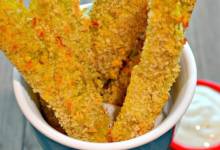 air fryer spicy dill pickle fries