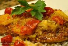 Almond Crusted Chicken with Tomato Citrus Sauce