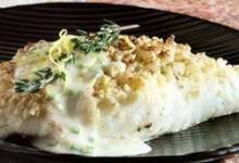 Almond-Crusted Halibut Crystal Symphony