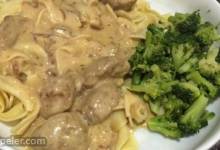 Anna's Amazing Easy Pleasy Meatballs over Buttered Noodles